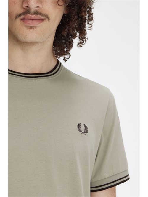 t-shirt bordino Fred Perry | M1588U84